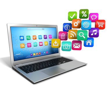 hareketlilik ve medya kavramı 3d çizim