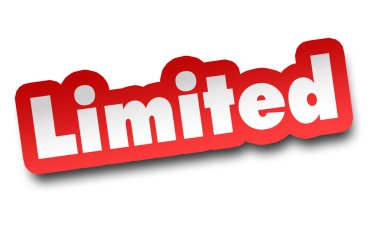 sınırlı kavramı 3d illüstrasyon izole