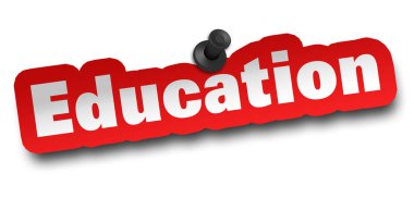 eğitim kavramı 3d illüstrasyon izole