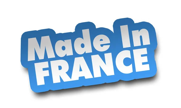 Made in france concept 3d illustration isolated — Stock Photo, Image