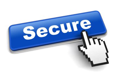 güvenli kavramı 3d illüstrasyon izole