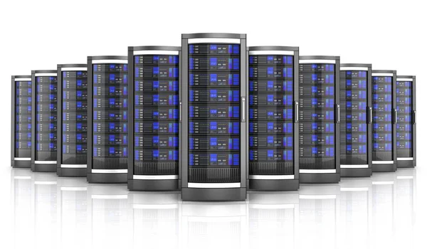 Network workstation servers 3d illustration — Stock Photo, Image