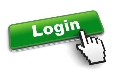 oturum açma kavramı 3d illüstrasyon izole