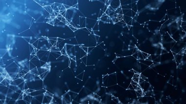 dijital bağlantı çizgileri kavramı çizimi