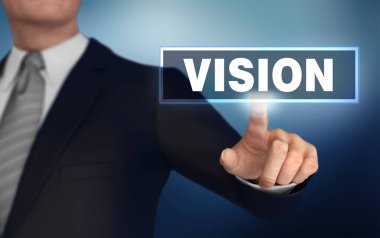 vizyon itme konsepti 3d illüstrasyon