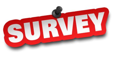 Anket kavramı 3d illüstrasyon izole