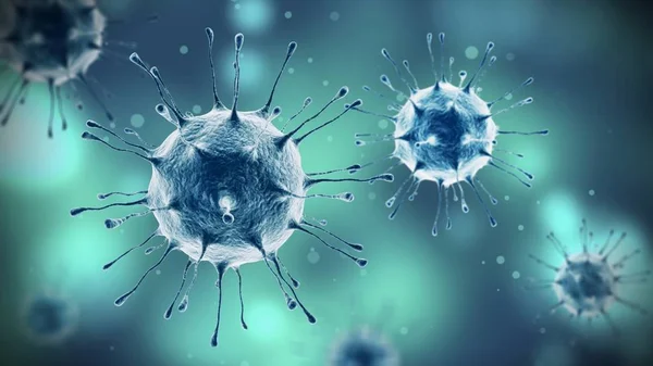Virus or bacteria macro shot illustration — Stock Photo, Image