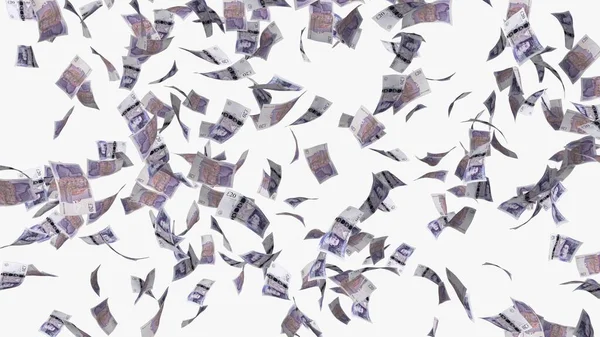 お金の雨のコンセプト3Dイラストを分離 — ストック写真