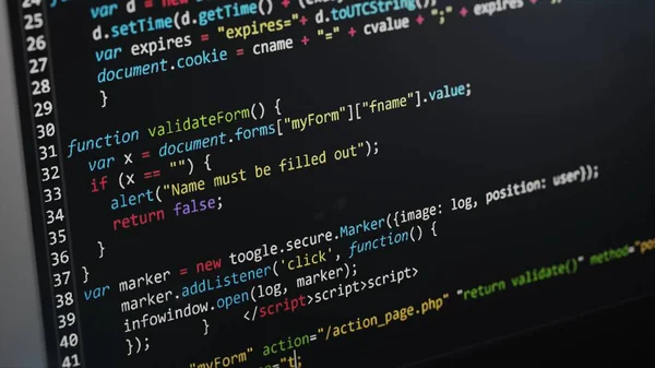 Computer Code Programming Coding Process Illustration Stock Photo by ...