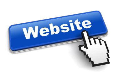 Web sitesi konsepti 3d illüstrasyon beyaz arkaplanda izole