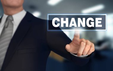 Parmak itme konsepti 3D illüstrasyonla değişiklik