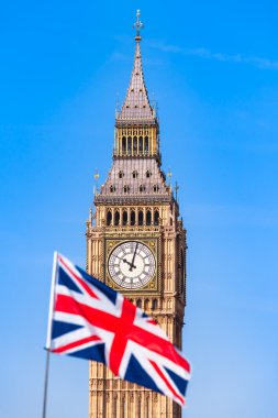 İngiltere'de bayrak ve Londra görme