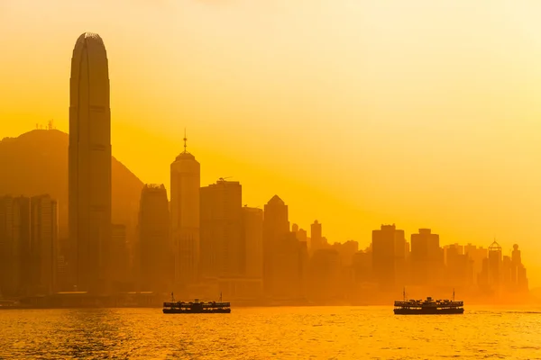 Hong kong abendhimmel — Stockfoto