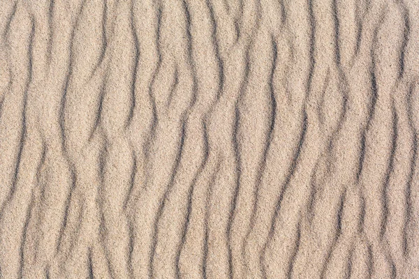 Rippled Natural Sand Pattern Detail Beach — Stock Photo, Image