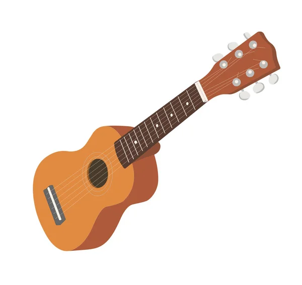 Guitare à cordes en bois — Image vectorielle