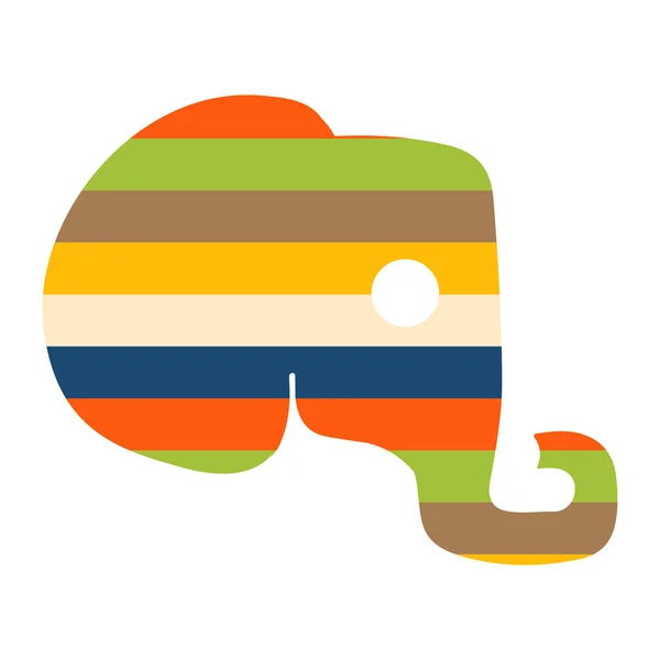 Symbole du monde animal, éléphant. Grand, fort, gentil . — Image vectorielle