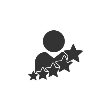 Kişisel başarılar. Profesyonel büyüme. Beyaz arkaplanda vektör simgesi izole edildi.