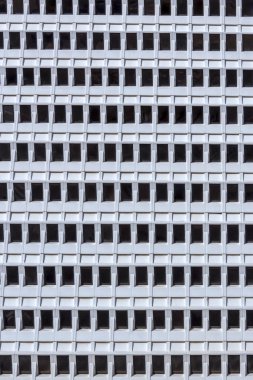 Modern bir ofis binasının cephesi. Geometrik doku.