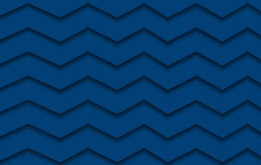 Mavi zigzag soyut kağıt, arkaplanı simetrik çapraz çizgilerle kes.