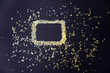 Metin için çerçeve ile yıldızlar.