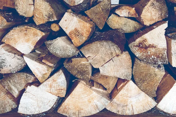 Tło drewna teksturowanego drewna opałowego — Zdjęcie stockowe
