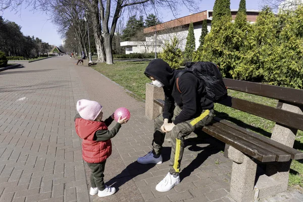 Child communicates with ill adult