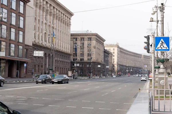 Kiev, Oekraïne, 27 maart 2020, Kiev in quarantaine — Stockfoto