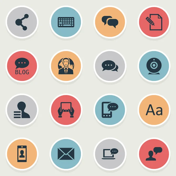 Vektör çizim basit kullanıcı simgeler kümesi. Öğeleri belge, sitesi, uluslararası iş adamı ve diğer eş anlamlı çengel, dedikodu ve geliyor.