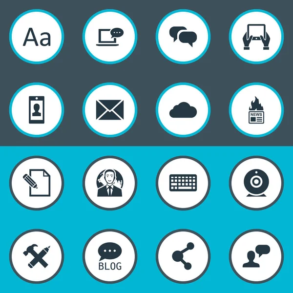 Vektör çizim basit kullanıcı simgeler kümesi. Öğeleri tamir, profil, belge ve diğer eş anlamlı geliyor, alfabe ve dedikodu.