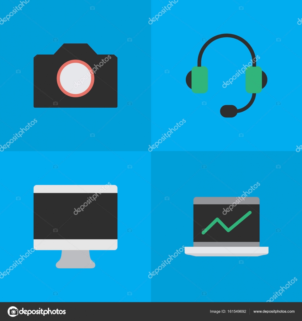 Vector Illustration Set Of Simple Instrument Icons. Elements ...