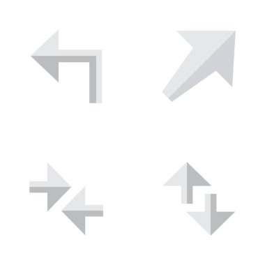 Vektör çizim basit oklar simgeler kümesi. Öğelerini vermek, imleç, yönünü ve diğer eş anlamlı güneybatısında, ok ve içe aktarma.