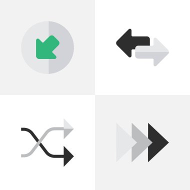 Vektör çizim basit oklar simgeler kümesi. Öğeleri Northwestward, ileriye, ithalat ve diğer eş anlamlı kuzeybatısında, ileriye ve Northwestward.