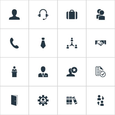 Vektör çizim basit simgeler kümesi. Öğeleri kulaklık, grup, dostluk ve diğer eş en iyi, takım ve takım çalışması.