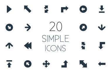 Vektör çizim basit gösterge simgeler kümesi. Öğeleri yetiştirme-şu lider, düşen, Transfer ve diğer eş anlamlı azalma, ilerleme ve azaltmak.