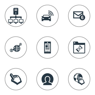 Vektör çizim basit tarayıcı simgeler kümesi. Öğeleri imleç, iletişim, üye ve diğer eş anlamlı dünya Sedan ve iletişim.