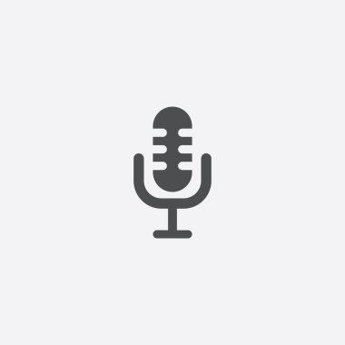 Basit mikrofon simgesi