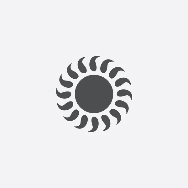Simple sun icon — Stock Vector