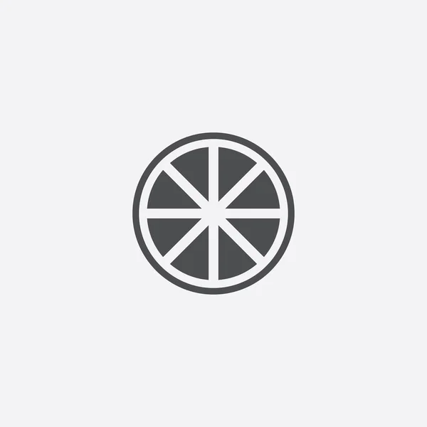 Simple orange icon — Stock Vector