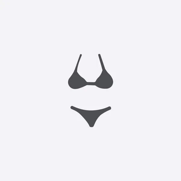 Icône de maillot de bain simple — Image vectorielle