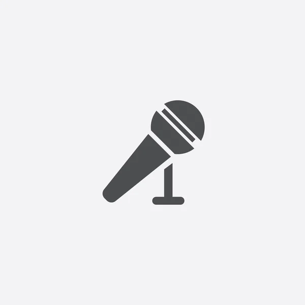 Simple microphone icon — Stock Vector