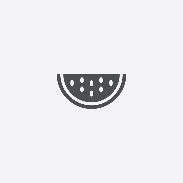 Icône simple pastèque — Image vectorielle