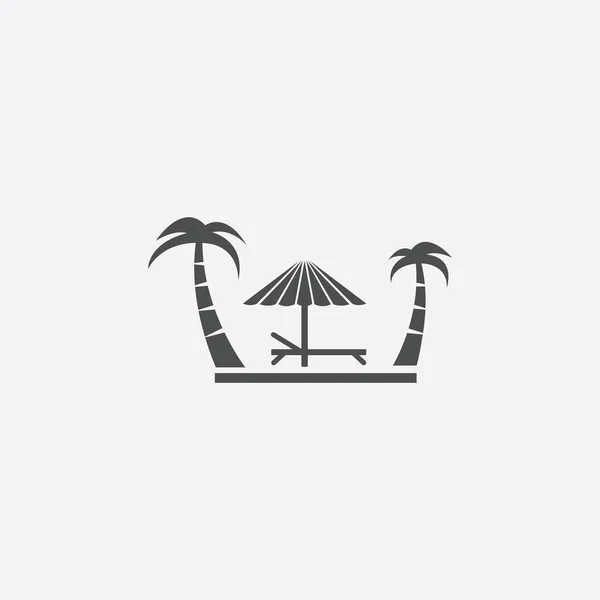 Icono de isla simple — Archivo Imágenes Vectoriales