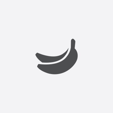 simple banana icon clipart