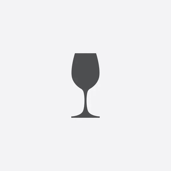 Icône simple verre à vin — Image vectorielle