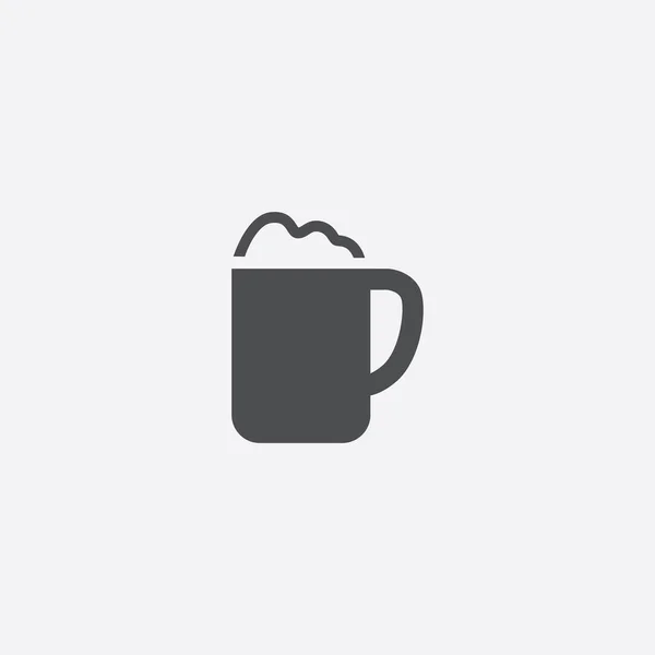 Simple cappuccino icono — Archivo Imágenes Vectoriales