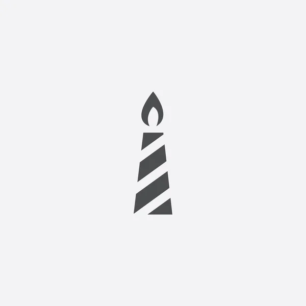 Jednoduché ikony svíčka — Stockový vektor