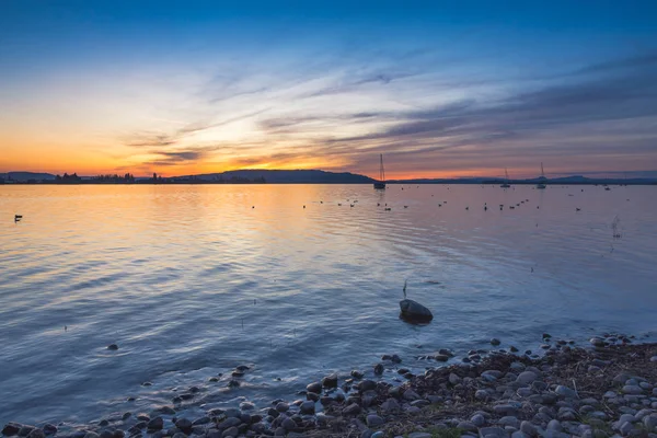 Evening mood at Lake Constance, Allensbach, Germany