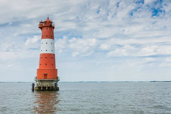 Arngast Lighthouse Jade Bight Wilhelmshaven Lower Saxony Germany — Stockfoto