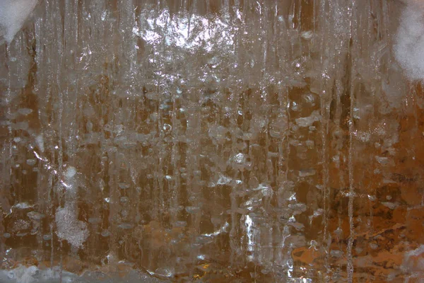 Ice Texture Background Air Bubbles — Stock Photo, Image