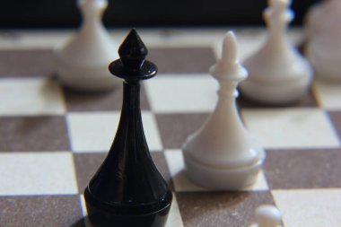 Satranç tahtasındaki krala bakın.